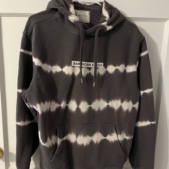 American Eagle Outfitters Other - MEN’S AMERICAN EAGLE GREY/WHITE PULLOVER HOODED SWEATSHIRT